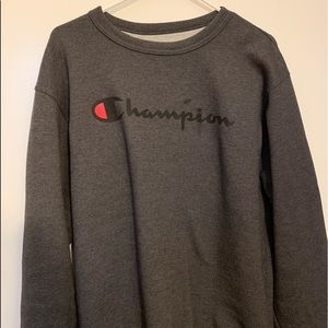 men’s grey champion crew